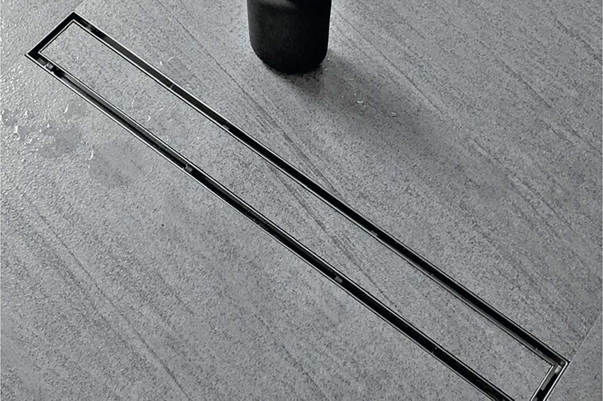 CALHA DE DUCHE HORIZONTAL COM GRELHA INVERTIDA 